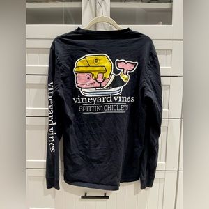 Barstool Sports Spittin Chiclets x Vineyard Vines Long Sleeve Tee